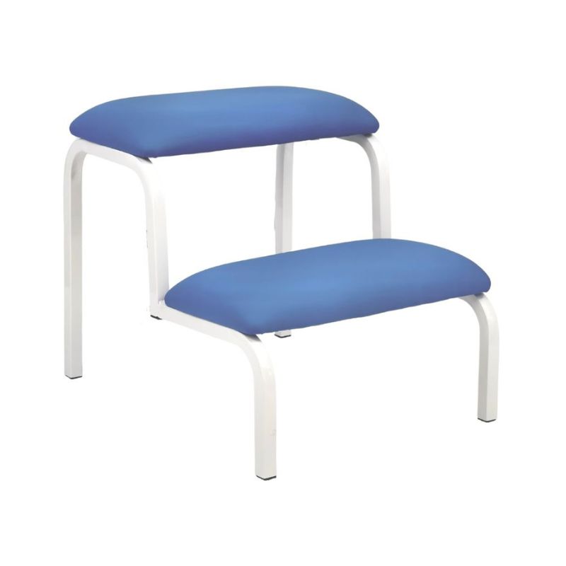 ZELIA BLEU Pack Table D'Examen avec marche-pied et tabouret