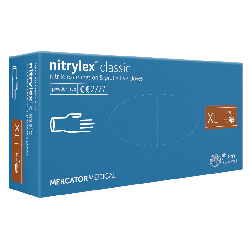 Gants en Nitrile Non Poudrés NITRYLEX - Boîte de 100