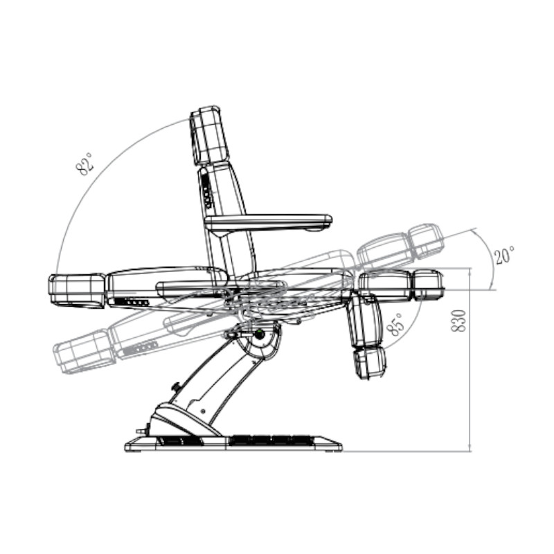 MALDI Fauteuil d'examen médical dimensions