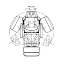 MALDI Fauteuil d'examen médical rotatif