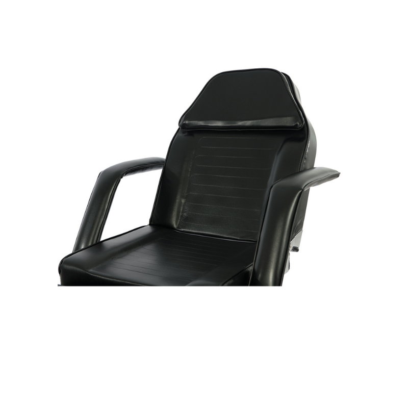 MENT BLACK Fauteuil de soins Hydraulique - Grand Plan sur le Coussin Amovible qui Cache le Trou Visage - Malys Equipements