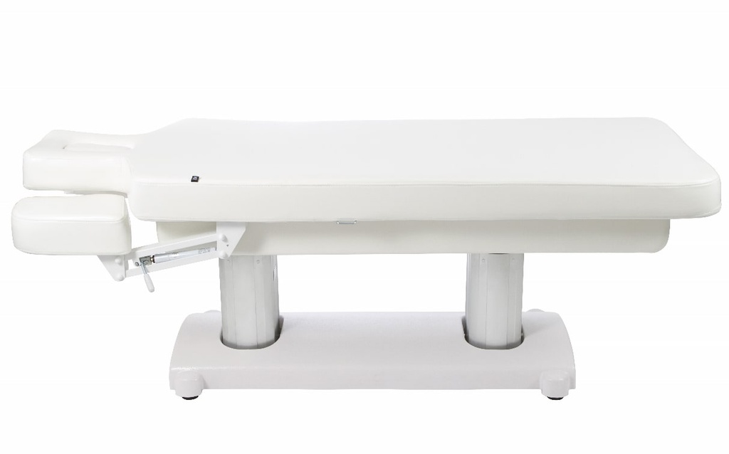 SELVA Table d'Examen Médical Electrique-chauffante-base-claire-position-allongée_accoudoirs-rabattables-mobilier-médical-mobilier-dermatologique-plus-santé