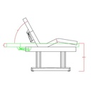 SELVA Table d'Examen Médical Electrique-chauffante-base-claire-position-pliée-dimensions-mobilier-médical-mobilier-dermatologique-plus-santé