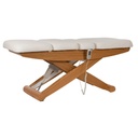 OLENA Table d'Examen Multifonctions Electrique Chauffante - Position allongée - Matelas chauffant avec revêtement microgroove blanc antidérapant et facile à nettoyer - Mobilier Médical - Meuble Médical - Dermatologie - Plus Santé