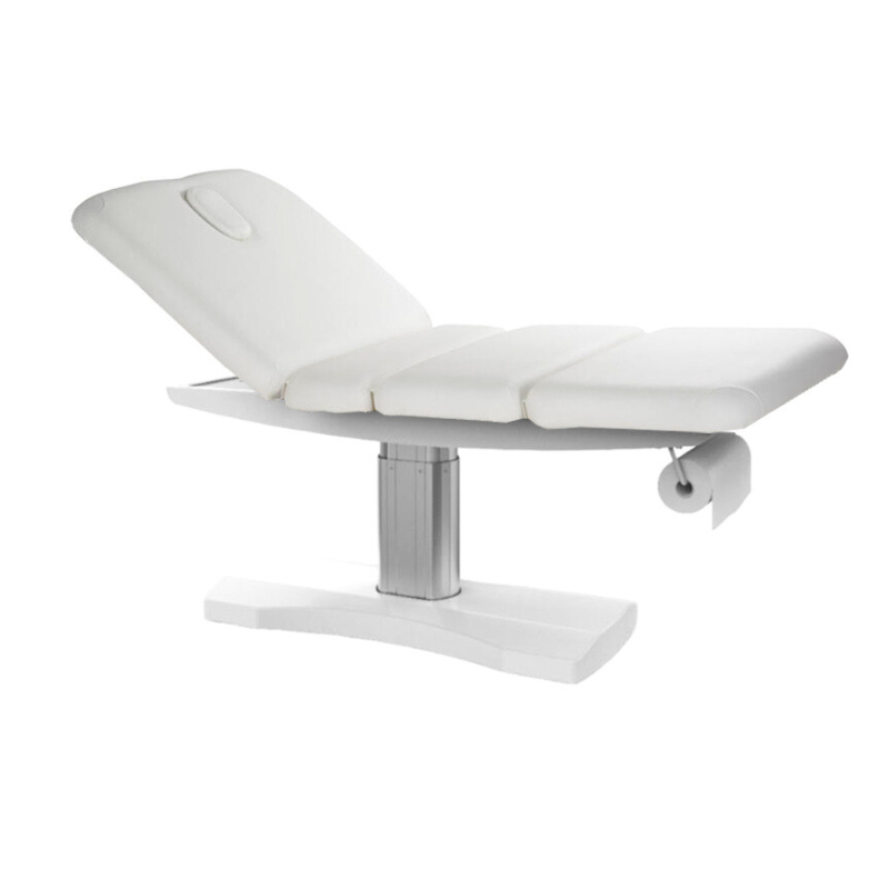 DALIA 3 Table de Soins 3 Moteurs - Table d'examen médical - avec trou facial - bouchon amovible - porte-rouleaux - mobilier médical - mobilier centre médical - Plus Santé