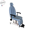 Fauteuil de Consultation ORL CCA - Hydraulique (Couleur: Diabolo - Maïs, Modèle: CCA2511 - Socle Rond)