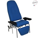 Fauteuil de Prise de Sang CAYEUX - Avec Repose-Jambes - Sur Pieds (Couleur: Diabolo - Maïs)