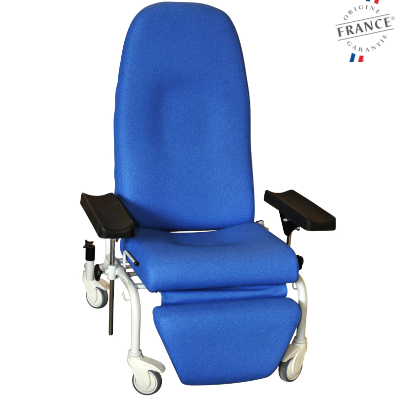 Fauteuil de Prise de Sang CAYEUX - Avec Repose-Jambes - Sur Roulettes