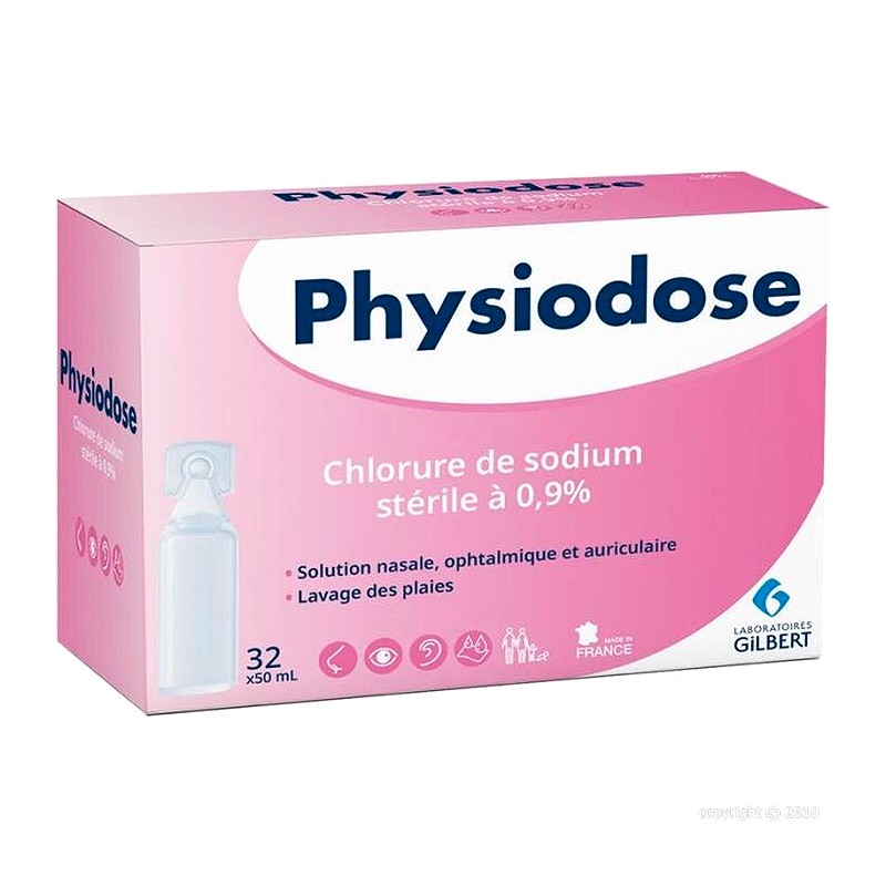 Sérum Physiologique Stérile - 32 Doses de 50 ml