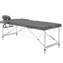 [ELLA-MT35660-G] Table Pliante en Aluminium ELLA - Gris (Dimensions: 186x60 cm)