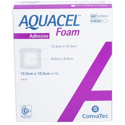 [420620] Pansement hydrocellulaire épais AQUACEL® Foam Adhésif - 12,5 x 12,5 cm